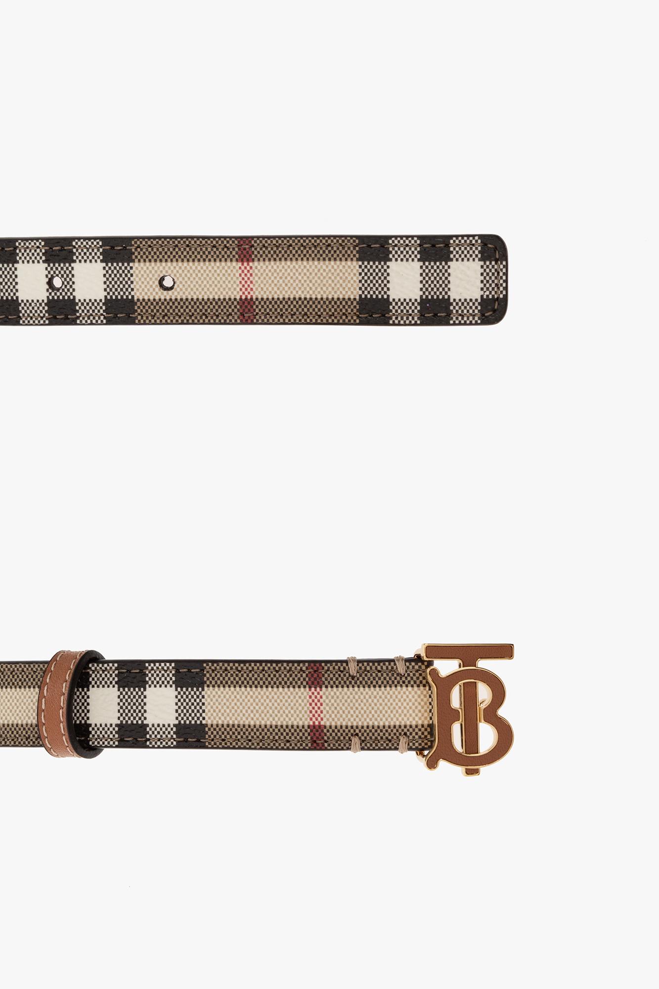 SchaferandweinerShops Canada Beige Belt with logo Burberry Burberry